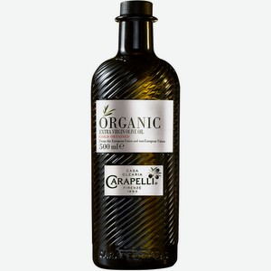 Масло оливковое Carapelli Extra Virgin Olive Oil Organic нерафинированное, 500 мл, шт