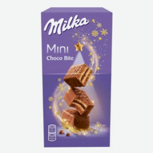 Пирожное бисквитное Milka Mini Choco Bite покрытое молочным шоколадом, 117 г