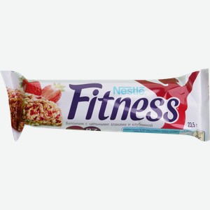 Батончик Nestle Fitness злаковый с клубникой, 23,5 г