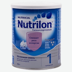 Молочная смесь сухая Nutrilon Гипоаллергенный 1 БЗМЖ, c рождения, 400 г