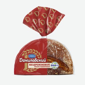 Хлеб Даниловский ржано-пшеничный бездрожжевой нарезка, 300 г