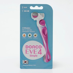 Dorco женский станок для бритья, EVE 4 Simple (+2 кассеты)