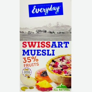 Мюсли Everyday Swiss Art с фруктами, 300 г
