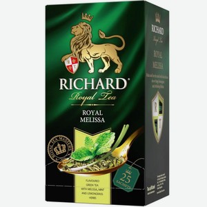 Чай зеленый Richard Royal Melissa, байховый, 25х1,5 г