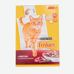 Корм Friskies для взрослых кошек с мясом и овощами, 400 г