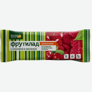 Батончик фруктовый Фруктовая энергия Фрутилад Абрикос, клюква и малина, 30 г