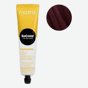 Стойкая крем-краска для волос SoColor Pre-Bonded Permanent 90мл: 4RV+