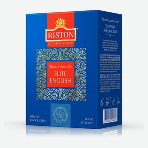 Чай черный и зеленый RISTON листовой Elite English, 200 г