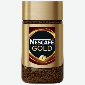 Кофе растворимый с молотым Nescafe Gold, 47.5 г, стеклянная банка