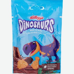 Печенье сахарное мини Kellogg s Dinosaurs в молочной глазури, 50 г