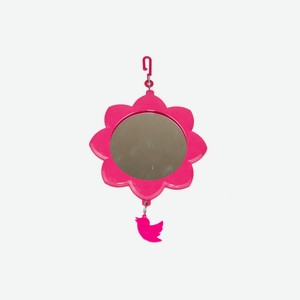 Yami-Yami зеркало для птиц  Солнце  с подвесом, рубиновое (рубин)