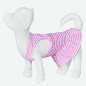 Yami-Yami одежда платье для собаки розовое, в полоску (L)