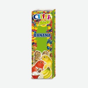 Cliffi (Италия) лакомства для канареек: палочки с бананом и медом (60 г)