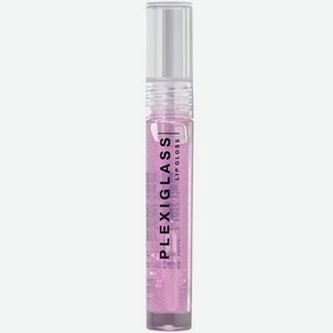 Блеск для губ INFLUENCE BEAUTY PLEXIGLASS глянцевый, с эффектом жидкого стекла, тон 04: полупрозрачный розовый с маленькими сияющими частичками, 3,5мл