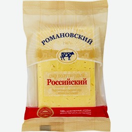 Сыр Романовский, Российский, 50%, 180 Г