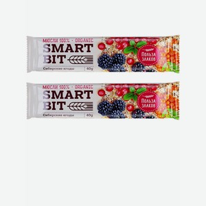 Батончик SmartBit Мюсли Сибирские ягоды, 40 г