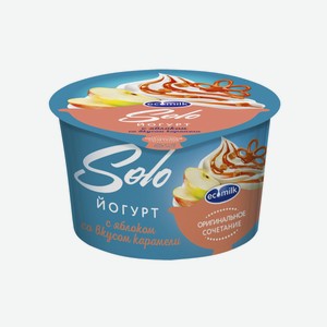 Йогурт питьевой Ecomilk Solo Яблоко и карамель 4,2%, 130 г