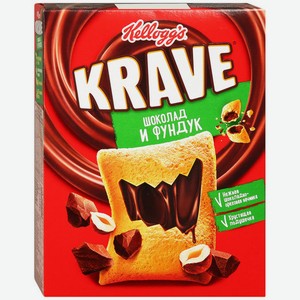 Подушечки Kellogg s Krave с шоколадом и фундуком, 220 г