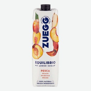 Напиток сокосодержащий Zuegg персик и яблоко без сахара 1 л