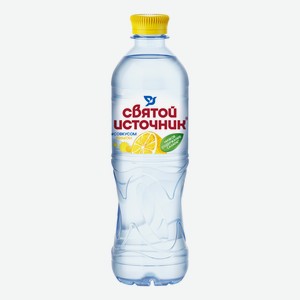 Вода питьевая Святой Источник артезианская лимон негазированная 500 мл
