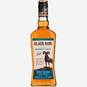Виски Black Ram Bourbon Finish 3 года купажированный 40% 500мл