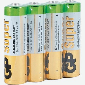 Батарейка GP AA Super Alkaline 4шт пленка