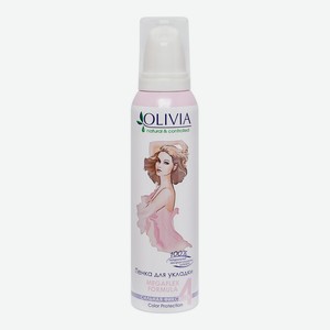 Пена для укладки волос Olivia с экстрактом родиолы, сильная фиксация, 150 мл