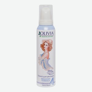 Пена для укладки волос Olivia с экстрактом ромашки, сильная фиксация, 150 мл