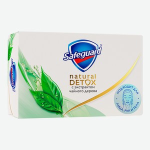 Мыло Safeguard Natural Detox Экстракт чайного дерева, 110 г