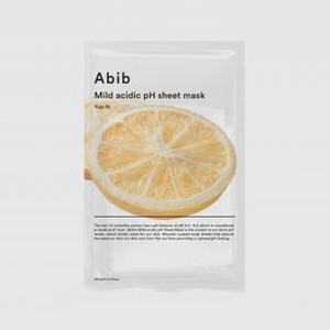 Тканевая маска для сияния кожи лица ABIB Mild Acidic Ph Sheet Mask Yuja Fit 1 шт