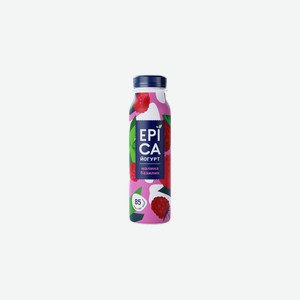 Йогурт Epica питьевой с малиной и базиликом 2.5% 260 г
