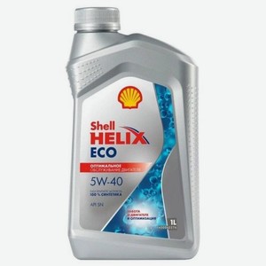 Моторное масло SHELL ECO, 5W-40, 1л, синтетическое [550058242]