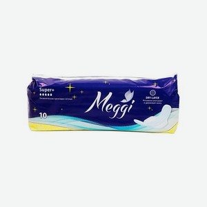 Гигиенические прокладки ночные  MEGGI Soft Super , 10 шт