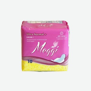 Гигиенические прокладки  MEGGI Ultra Dry Normal + , 10 шт