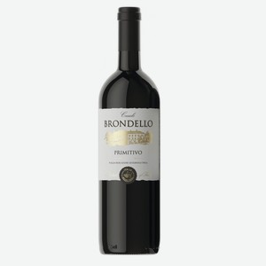 Вино  Касале БРОНДЕЛЛО Примитиво  сортовое ординарное регион Апулия красное сухое 0,75л 13%
