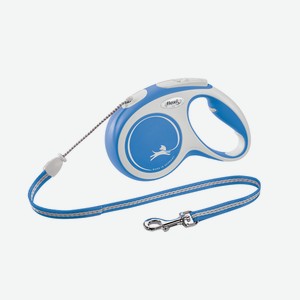 Flexi рулетка-трос для собак, синяя (119 г)