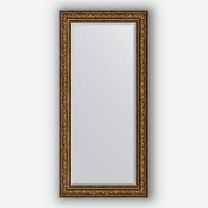 Зеркало с фацетом в багетной раме Evoform виньетка состаренная бронза 109 мм 80х170 см