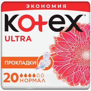 Прокладки гигиенические Kotex Ultra Net Normal, 20шт Китай