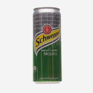 Напиток безалкогольный Schweppes Мохито сильногазированный, 0,33 л, шт