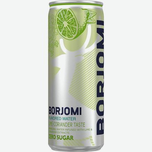 Напиток безалкогольный Borjomi Лайм и кориандр сильногазированный, 330 мл, шт