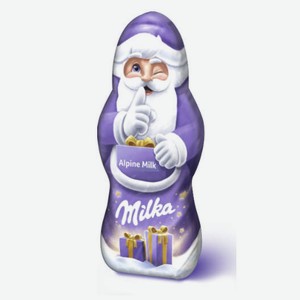 Шоколад молочный Milka Дед Мороз, 45 г