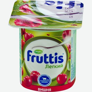 Продукт йогуртный Fruttis Легкий со вкусом персика, маракуйи и вишни 0,1%, 110 г