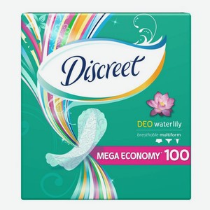 Женские ежедневные прокладки Discreet Deo Multiform Водяная лилия, 100 шт, шт
