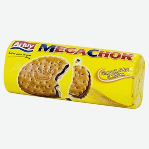 Печенье Arluy MegaChok с шоколадной начинкой, 180 г