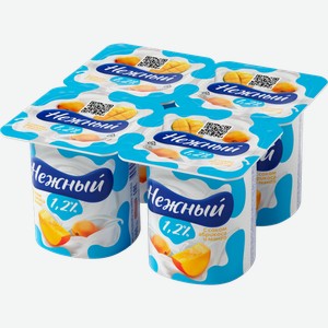 Продукт йогуртный Campina Нежный с соком абрикоса и манго 1.2% 100г