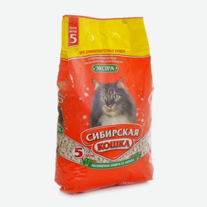 Сибирская кошка впитывающий наполнитель для длинношерстных кошек  Экстра  (3 кг)