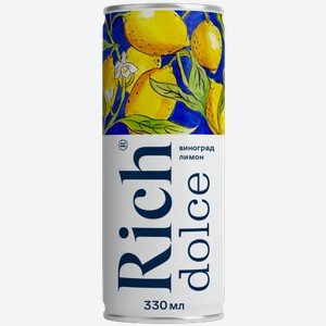 Сок Rich Виноград Лимон 0.33л