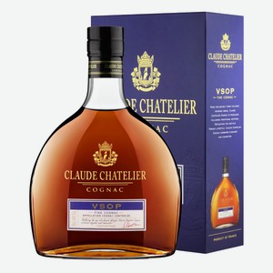 Коньяк Claude Chatelier VSOP в подарочной упаковке, 0.5л Франция