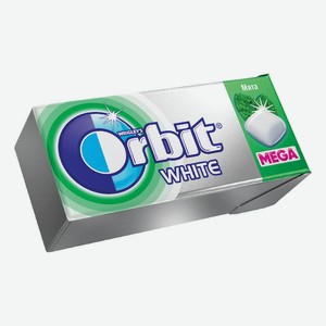 Жевательная резинка Orbit Mega White Мята, 16,4 г
