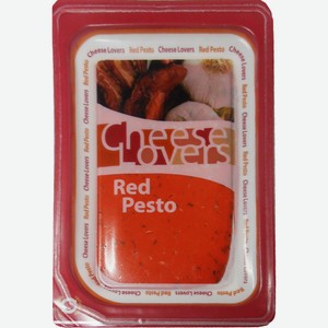 Сыр Cheeze Lovers Песто красный нарезка 50%, 150 г